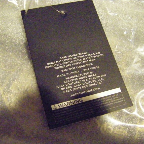 Juicy Couture Pet Carrier Crown Black Faux Suede Small Dog Cat Carrier 10 lbs. - Picture 11 of 15